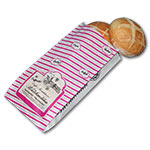 Bäckerbeutel mit Logoeindruck - Motiv Wolke + Streifen