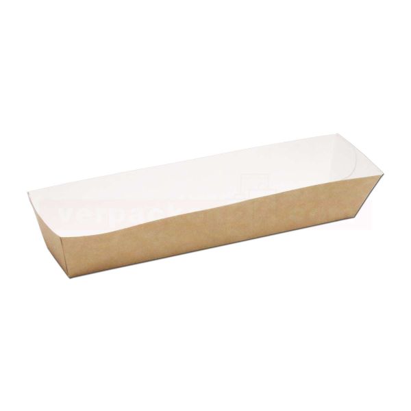 Foodtray braun - Snackschale ungeteilt und 2-geteilt