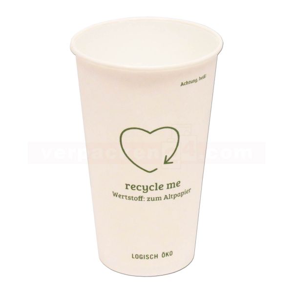 Kaffeebecher Pappe, recycle me
