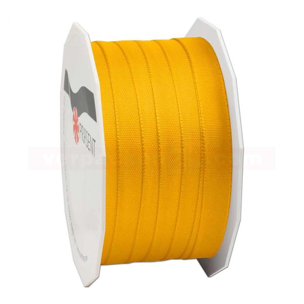 Seidenband - Europa - Rolle 50 m, 10 mm - goldgelb (705)