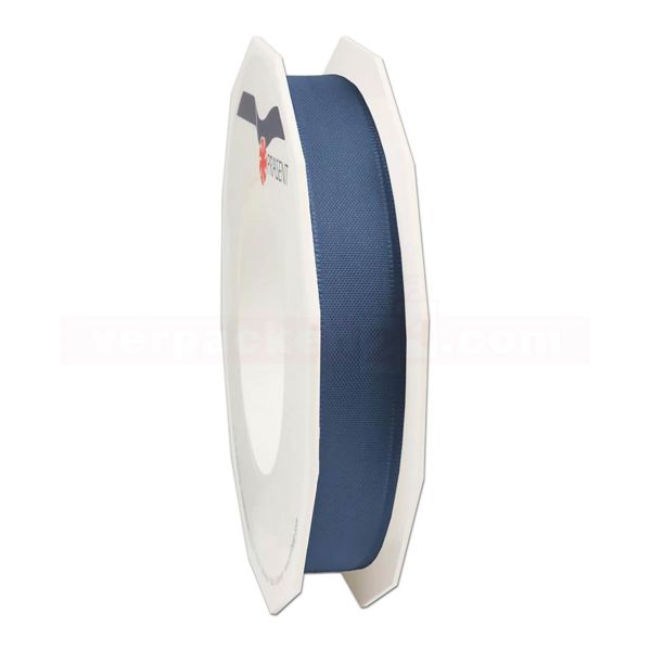 Seidenband - Europa - Rolle 50 m, 15 mm - dunkelblau (624)