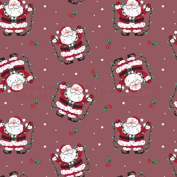 Weihnachts Geschenkpapier BE 9608H, Rolle 50cm, Santa light