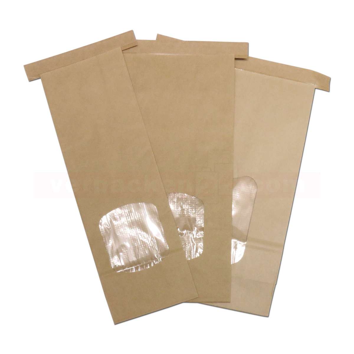 25 Blockbodenbeutel Aus Kraftpapier | 10,5x6,5x29 Cm, Mit Pergamin-Einlage & Herz-Aufklebern | Für Kekse, Pralinen, Gastgeschenke